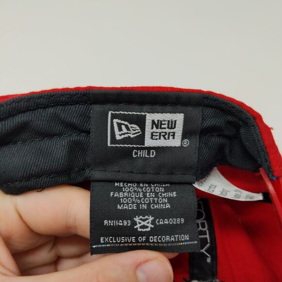 New Era 9Forty Cincinnati Reds Red Camo Snapback Hat Size Child Embroidered Logo - Picture 11 of 12